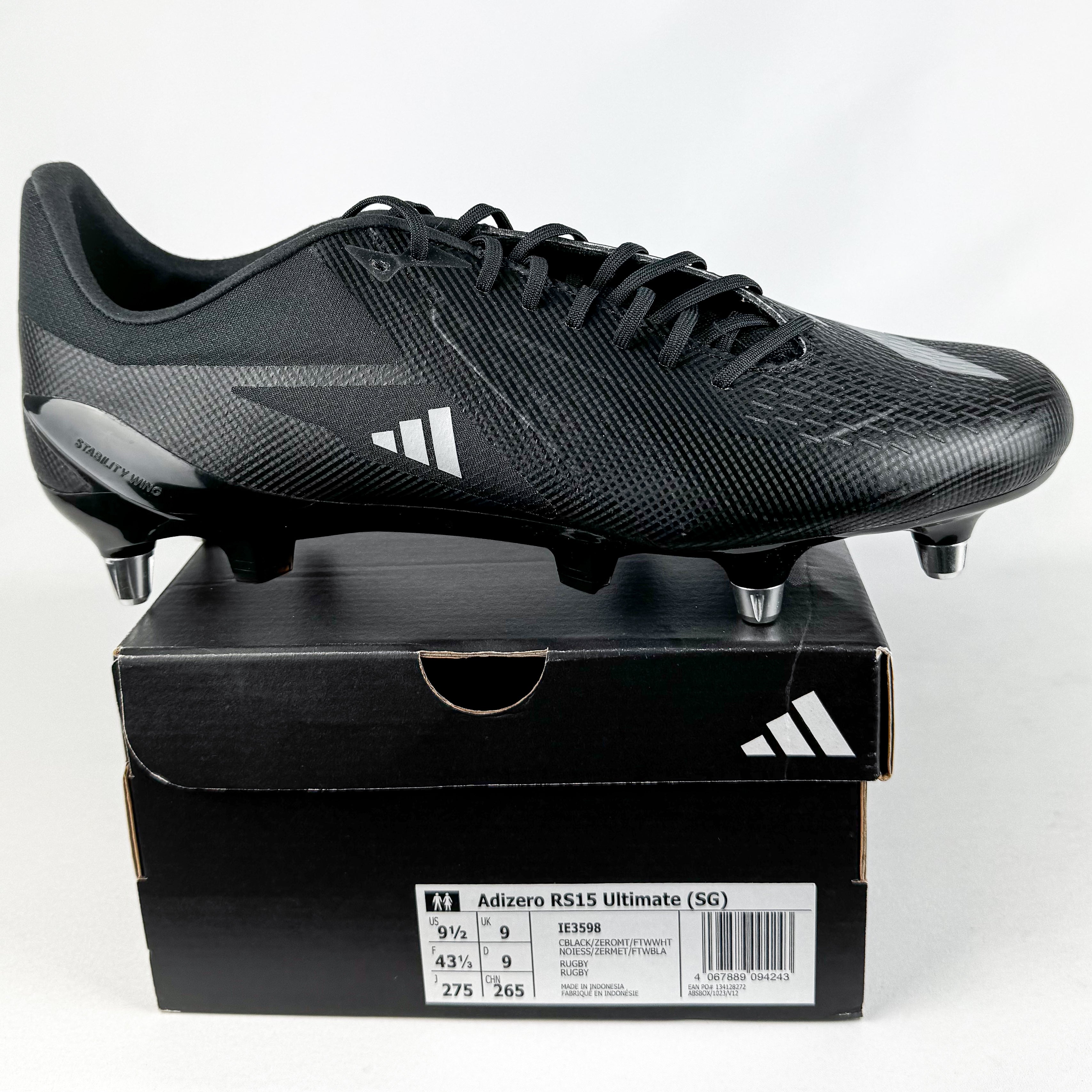 Adidas Adizero RS15 Ultimate SG - Core Black/Zero Metallic