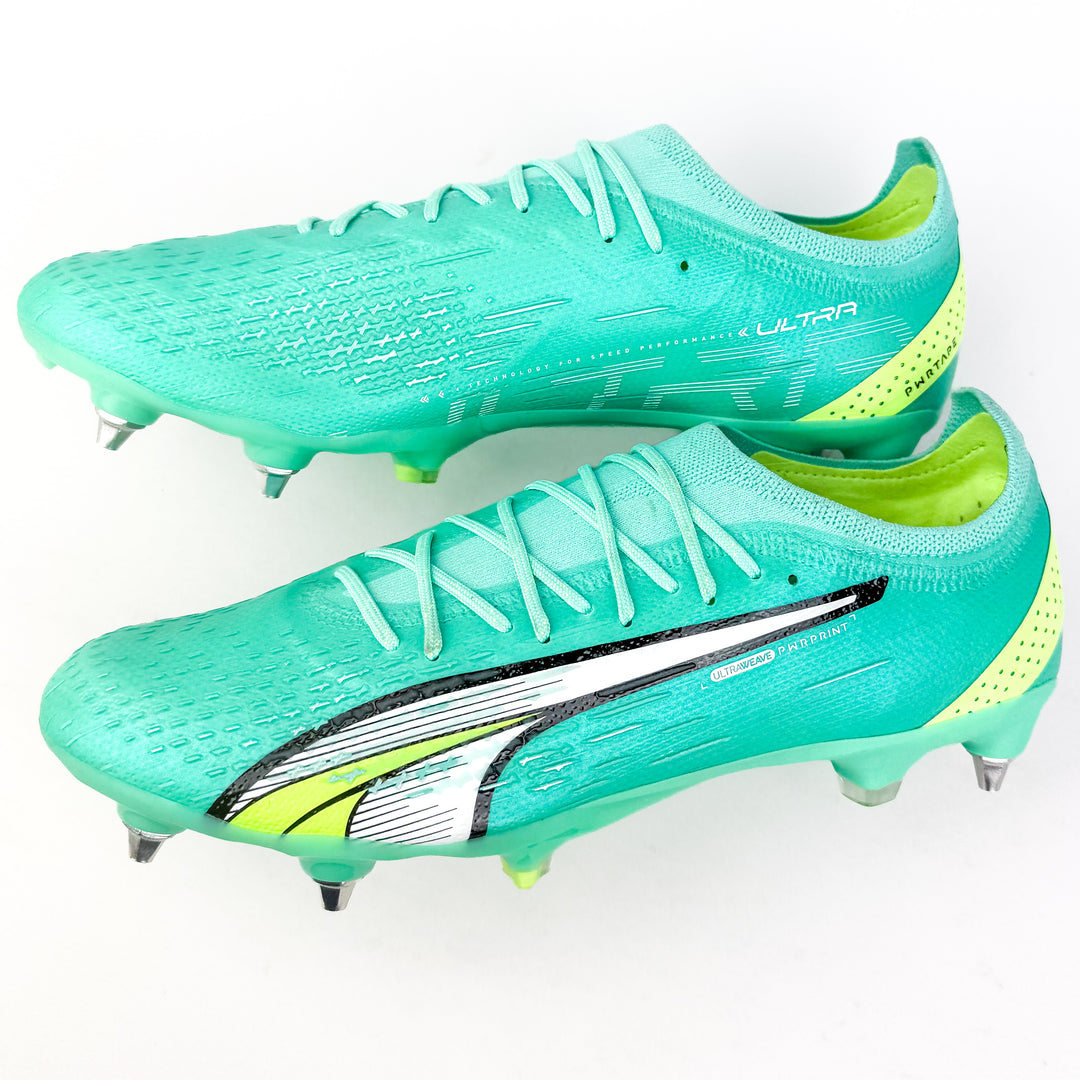 Puma Ultra Ultimate SG - Peppermint/Fast Yellow/White *Brand New*
