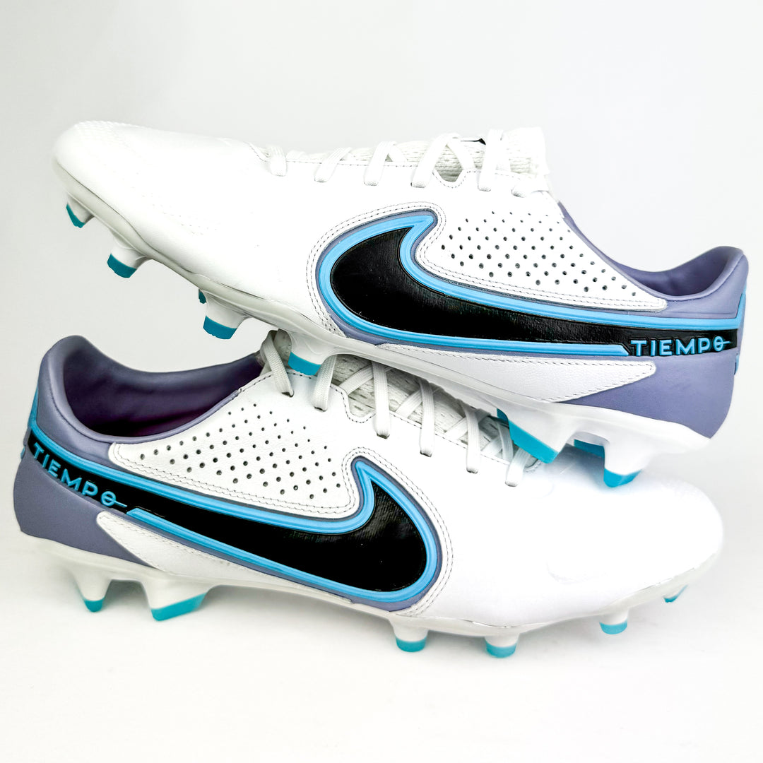 Nike Tiempo Legend 9 Pro FG - White/Baltic Blue/Pink Blast/Black *Brand New*