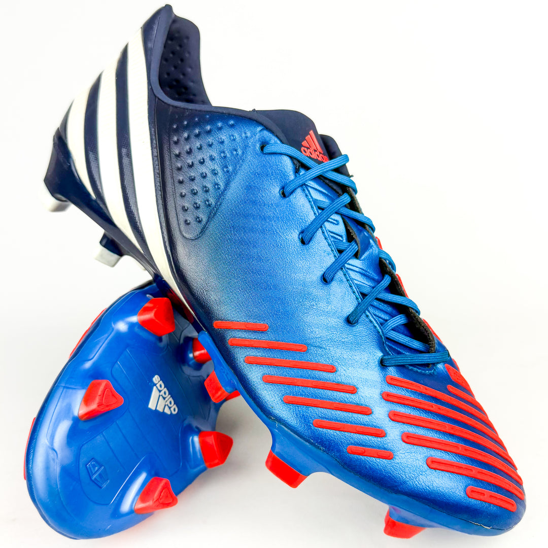 Adidas Predator LZ FG - Blue/White/Infrared *Wore Once*