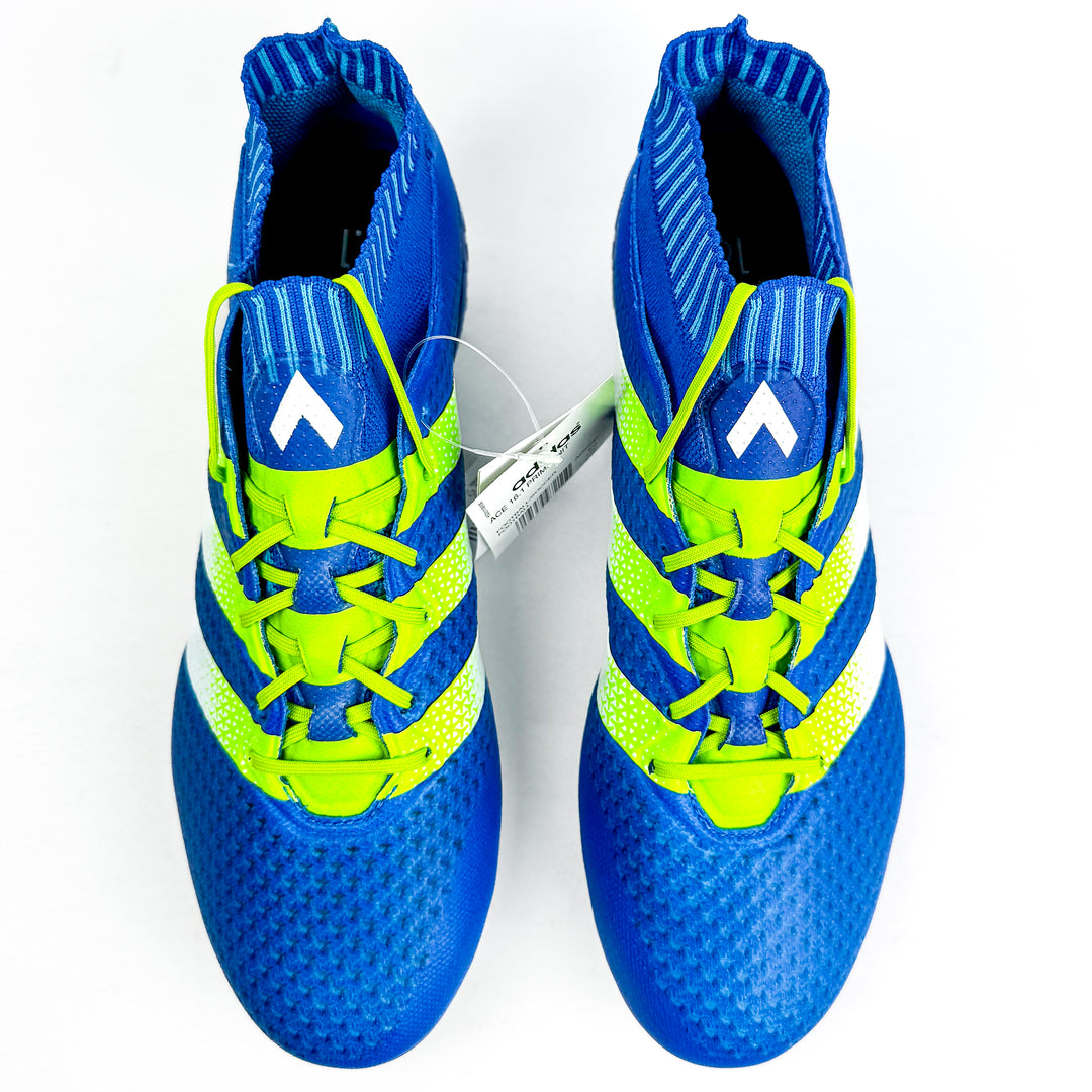 Adidas Ace 16.1 Primeknit SG - Shock Blue/Semi Solar Slime/White *Player-Issued*