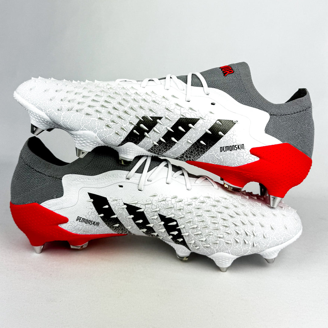 Adidas Predator Freak .1 Low SG - White/Iron Metallic/Solar Red *Brand New*