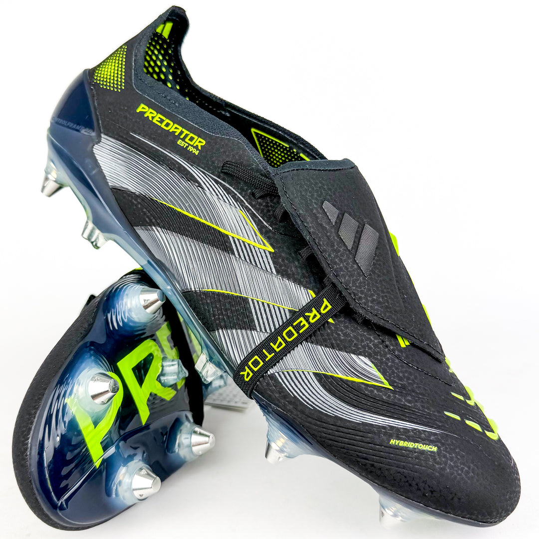 Adidas Predator Elite Tongue FT SG - Core Black/Carbon/Lucid Lemon *In Box*