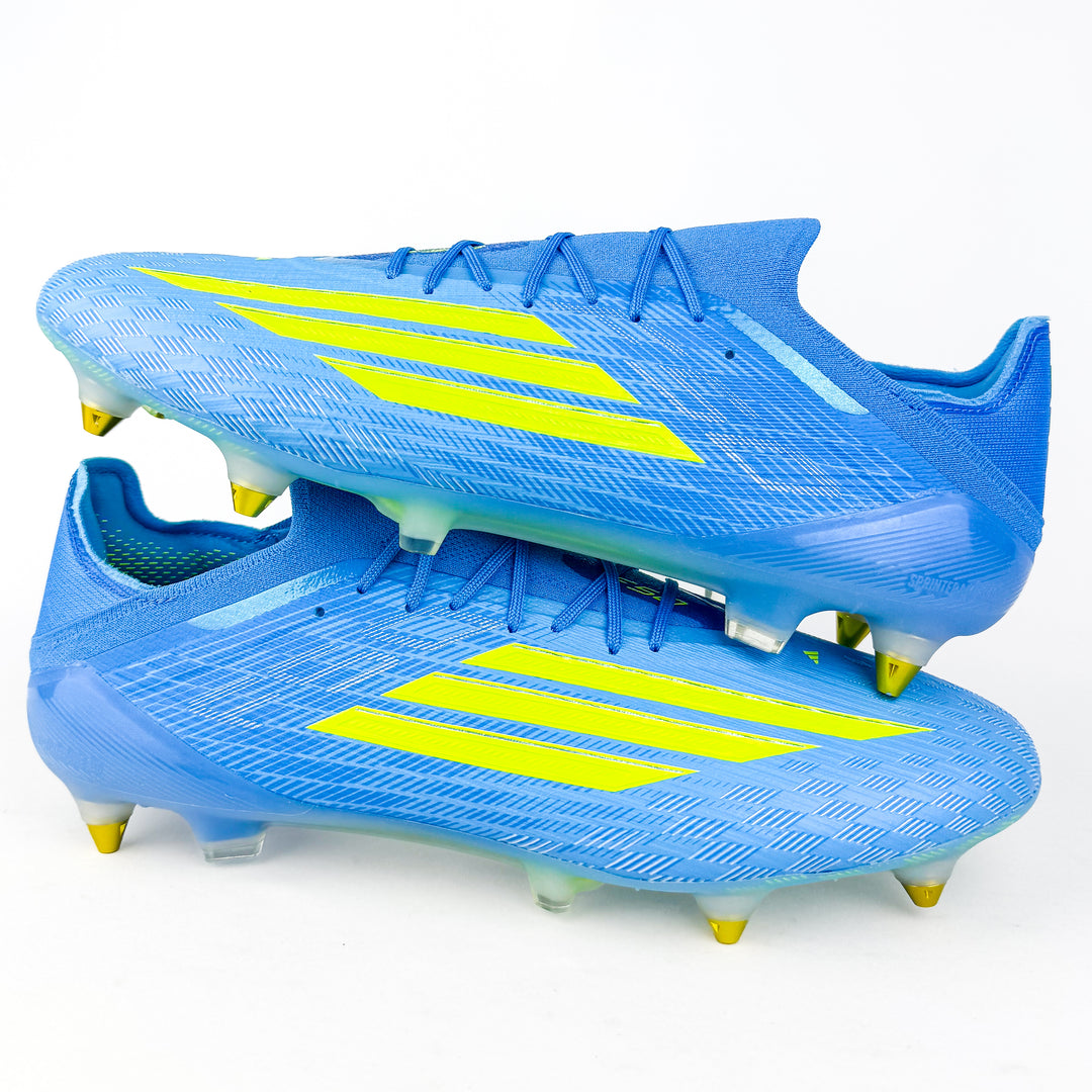 Adidas F50 Elite SG - Lucid Ray Blue/Team Solar Yellow/Lucid Aquamarine *Laced Mod*