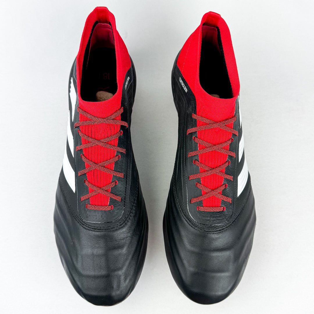 Adidas Predator 18.1 Leather SG - Black/Active Red/White *Brand New*