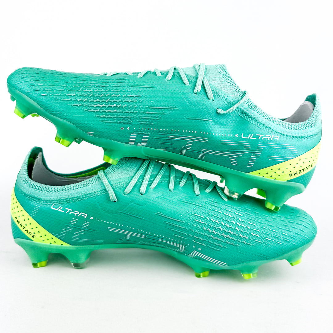 Puma Ultra Ultimate FG - Peppermint/Fast Yellow/White *Brand New*