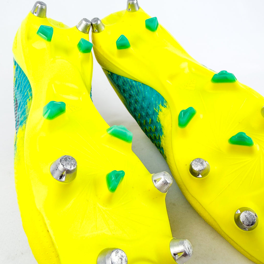 Adidas Predator Malice Control SG - Shock Yellow/Core Black/Hi-Res Aqua *Pre-Owned*