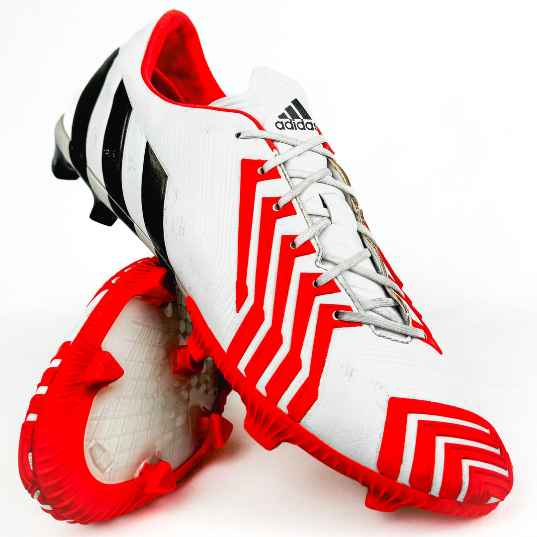 Adidas Predator Instinct FG - White/Solar Red/Black *Pre-Owned*