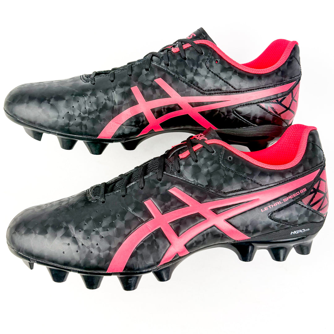 ASICS Lethal Speed RS FG - Black/Coral Red *As New*