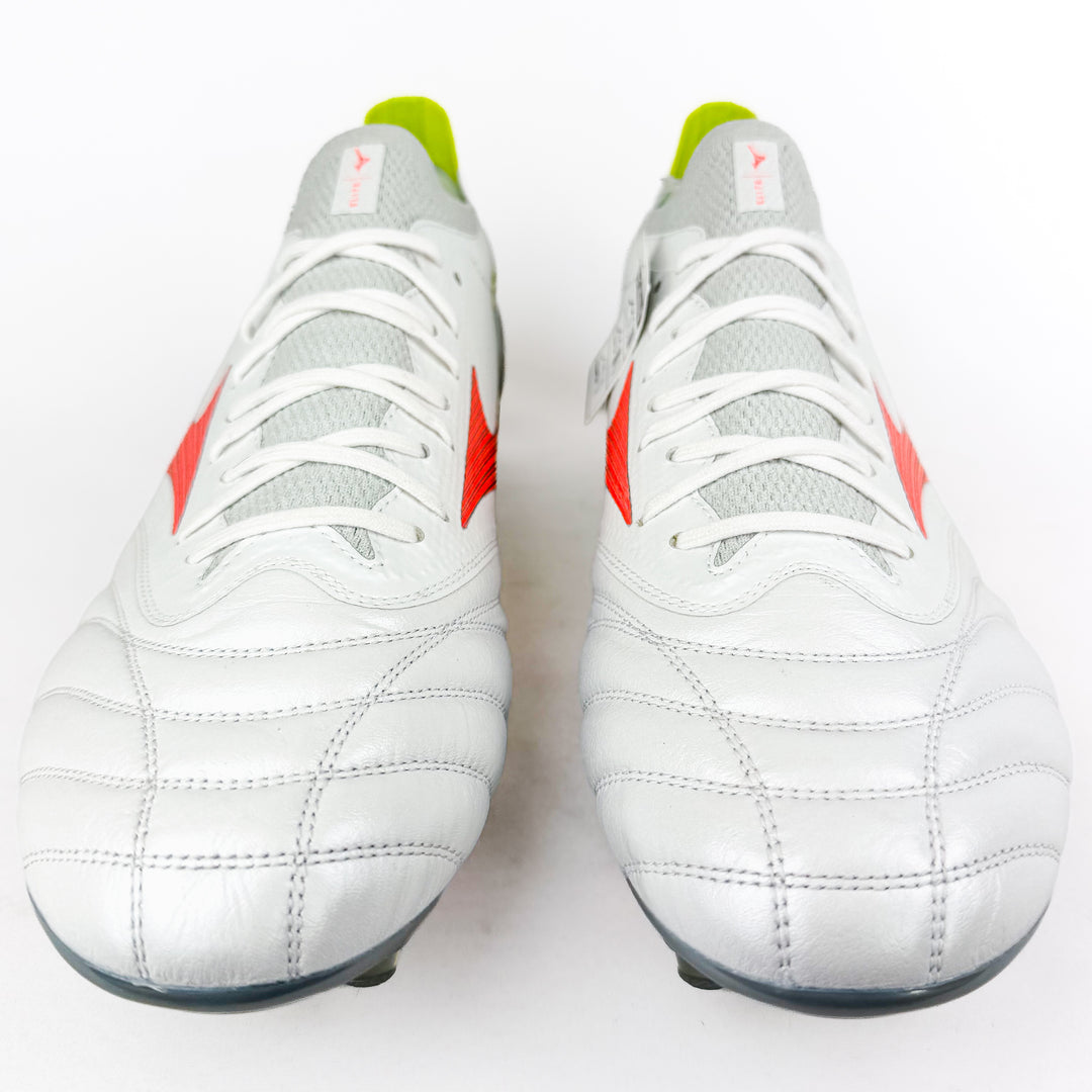 Mizuno Morelia Neo V Beta Elite SG  - White/Lava Orange/Evening Primrose *Brand New*