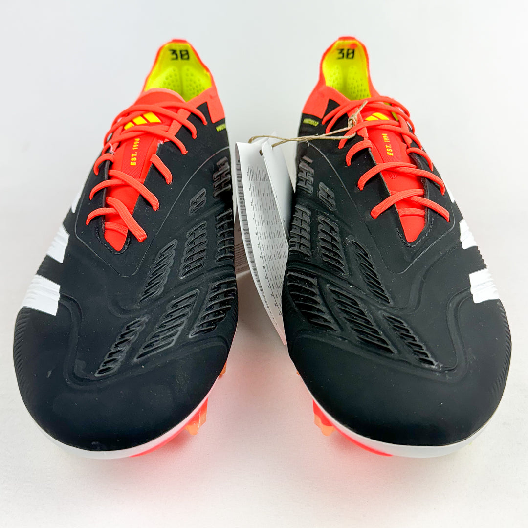 Adidas Predator Elite FG - Black/Solar Red/White/Solar Yellow *Brand New*