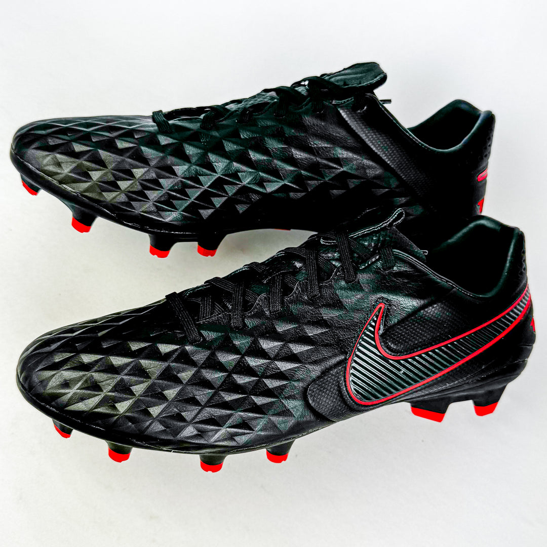Nike Tiempo Legend VIII Pro FG - Black/Dark Smoke Grey/Chile Red *In Box*
