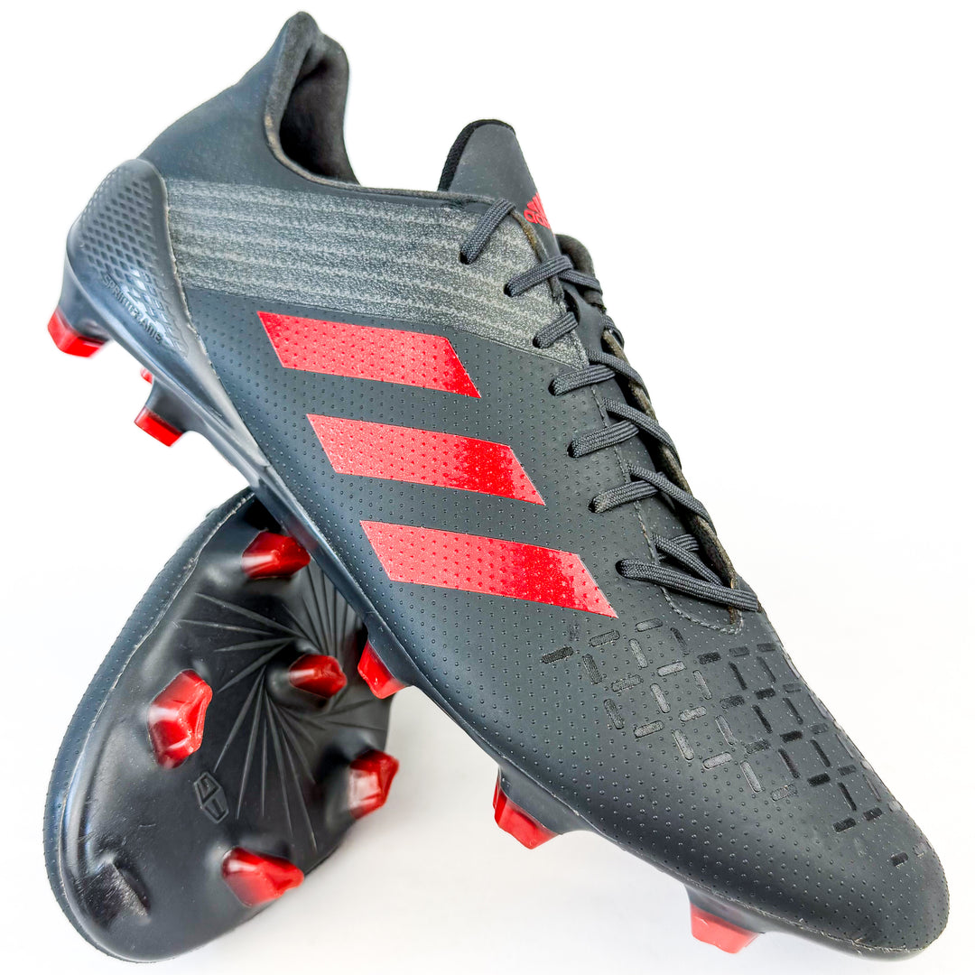 Adidas Predator Malice Control FG - Black/Light Brown/Hi-Res Red/Talc *Wore Once*