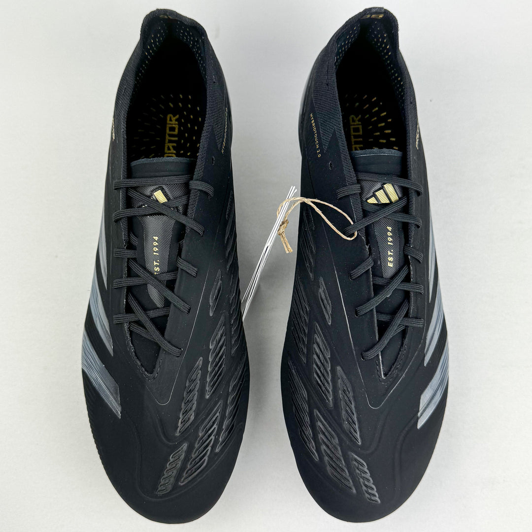 Adidas Predator Elite FG - Core Black/Gold Metallic/Carbon *In Box*