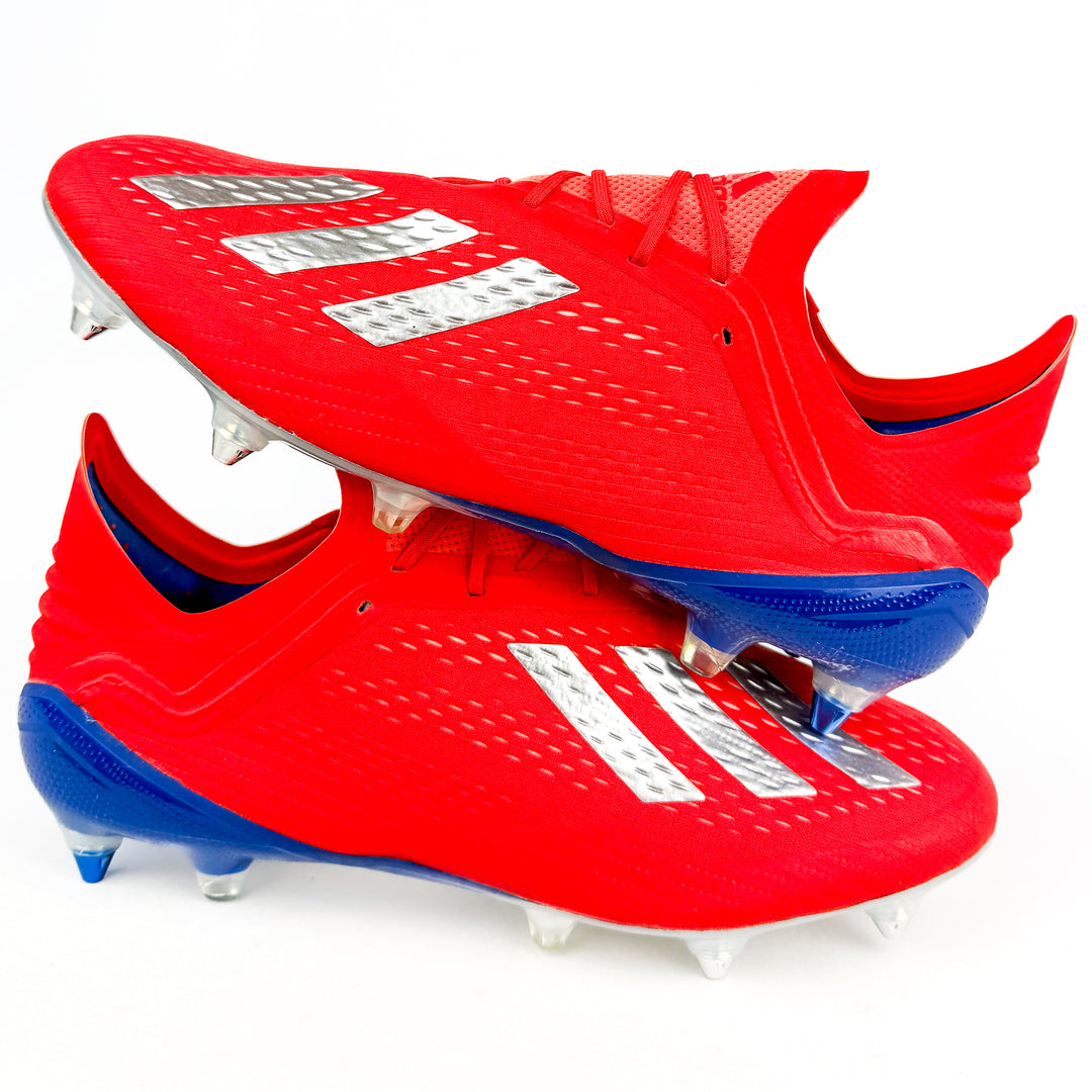 Adidas X 18.1 SG - Active Red/Silver Metallic/Bold Blue *Brand New*