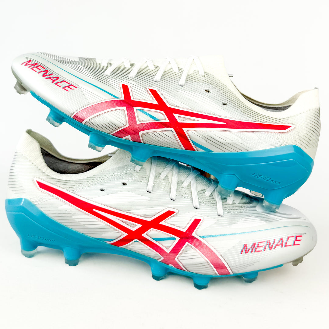 ASICS Menace 5 FG - White/Red/ASICS Blue *Brand New*