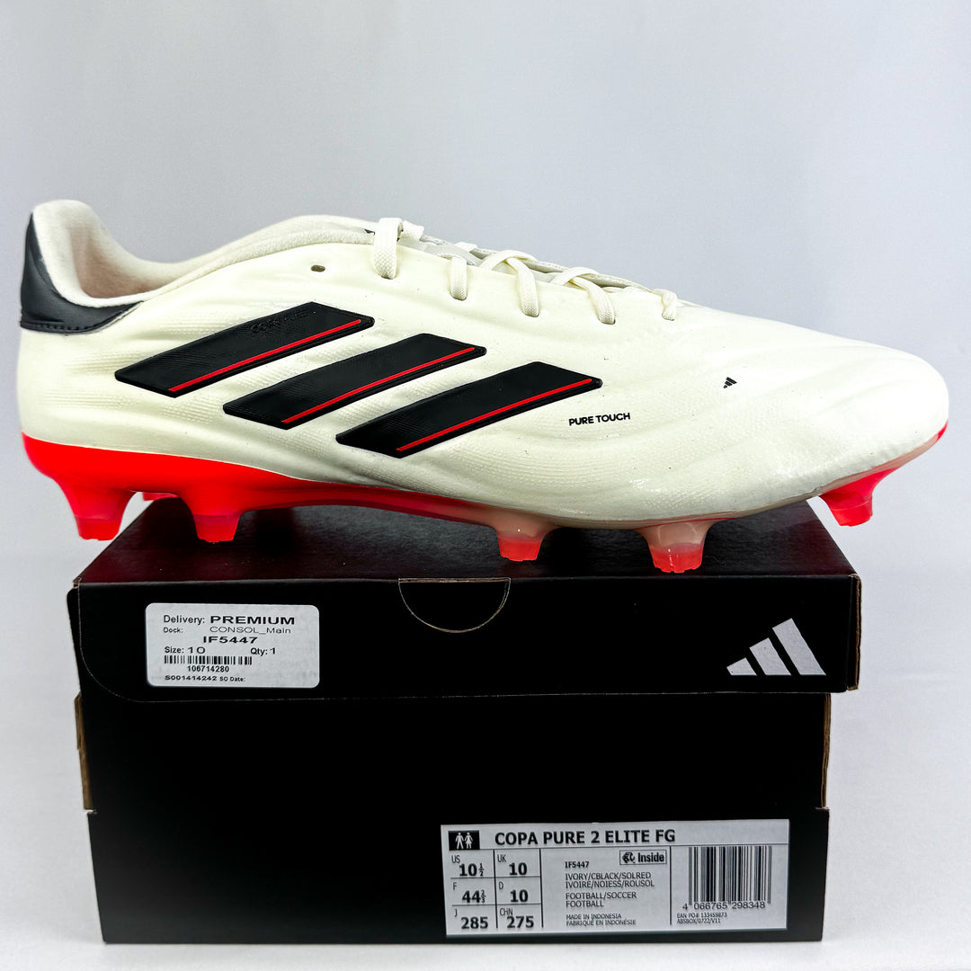 Adidas Copa Pure II .1 FG - Ivory/Core Black/Solar Red *In Box*