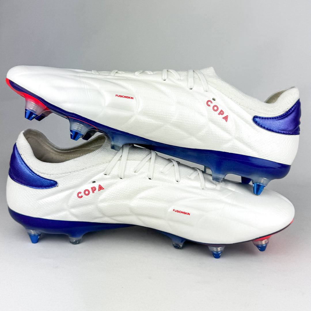 Adidas Copa Pure II+ Elite SG - White/Lucid Blue/Solar Red *As New*