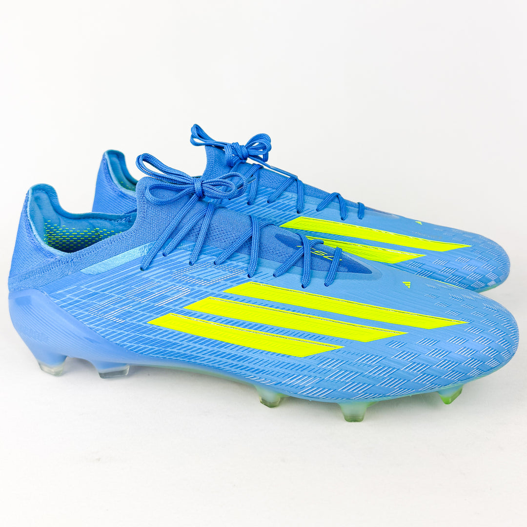 Adidas F50 Elite FG - Lucid Ray Blue/Team Solar Yellow/Lucid Aquamarine *Laced Mod*