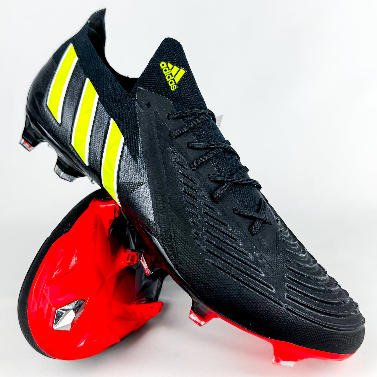 Adidas Predator Edge .1 Low FG - Core Black/Solar Yellow/Solar Red *In ...