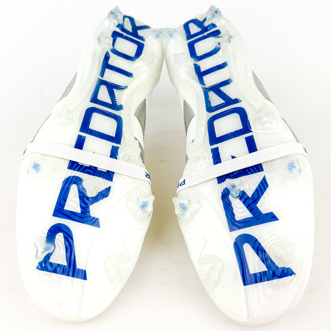 Adidas Predator Elite Tongue FT FG - White/Silver Metallic/Bright Royal *Brand New*