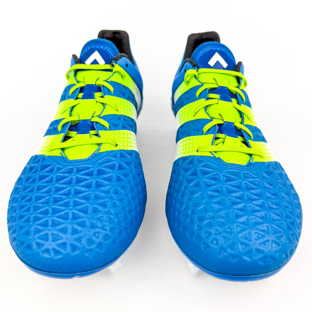 Adidas Ace 16.1 SG - Shock Blue/Semi Solar Slime/White *Brand New*