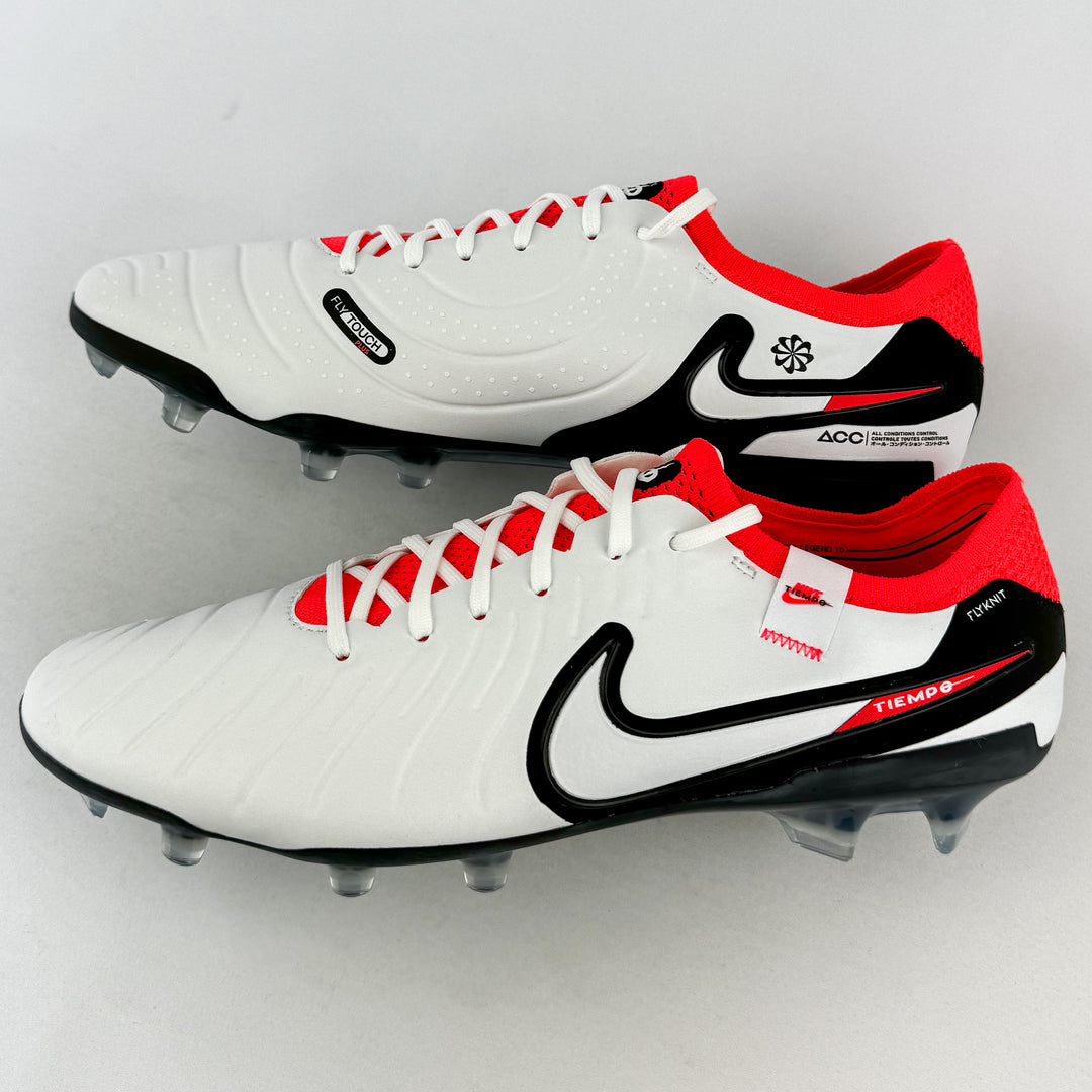 Nike Tiempo Legend 10 Elite FG – White/Hyper Crimson/Black *In Box*