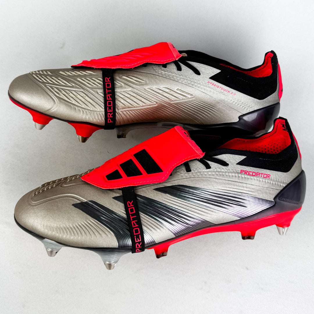 Adidas Predator Elite FT Tongue SG - Platinum Metallic/Aurora Black/Carbon *Brand New*