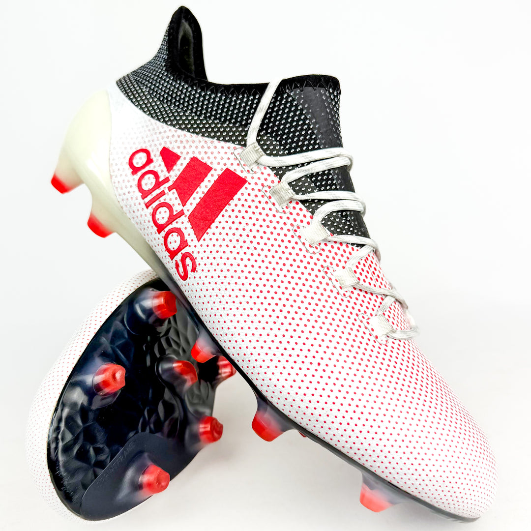 Adidas X 17.1 FG - White/Real Coral/Core Black *Wore Once*