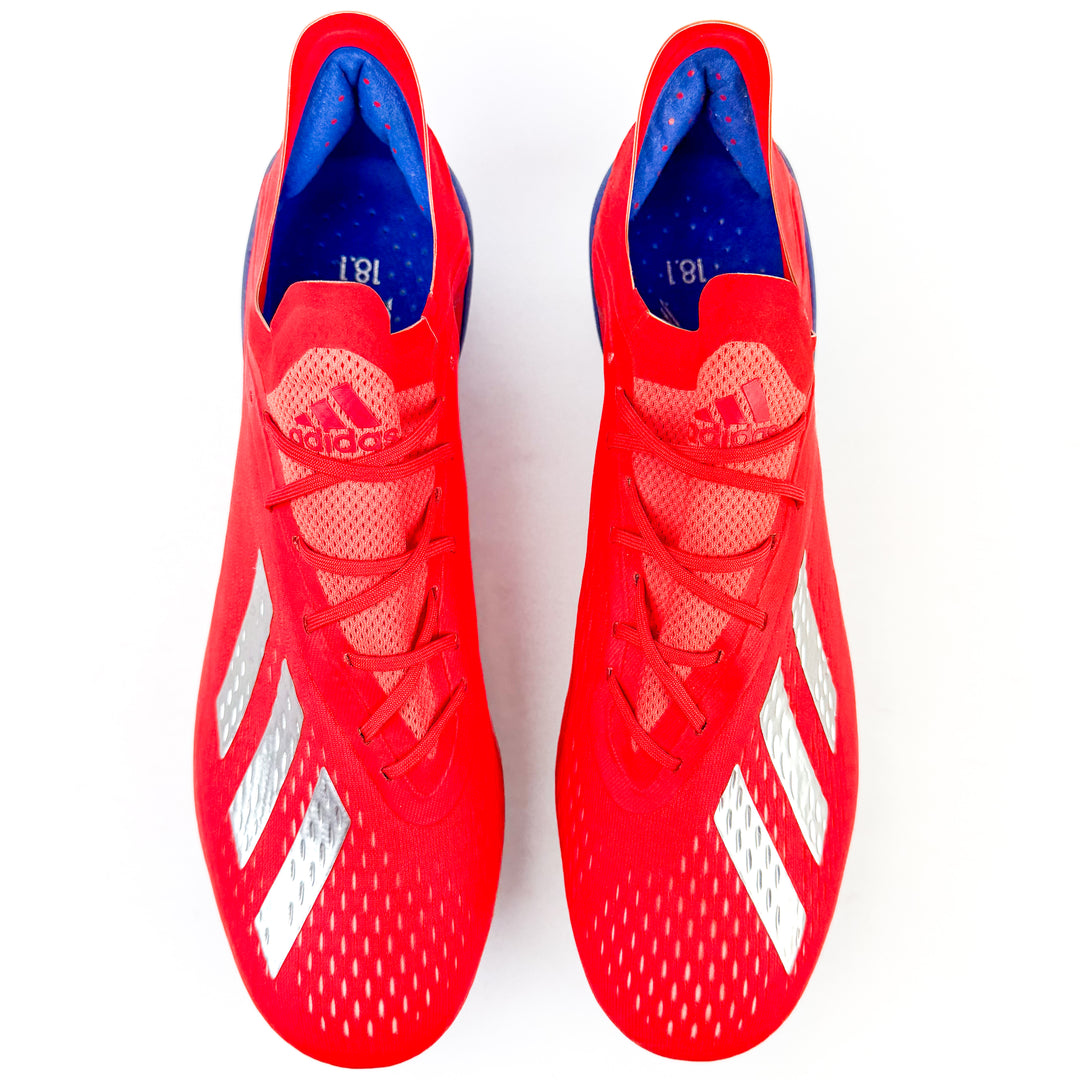 Adidas X 18.1 SG - Active Red/Silver Metallic/Bold Blue *Brand New*