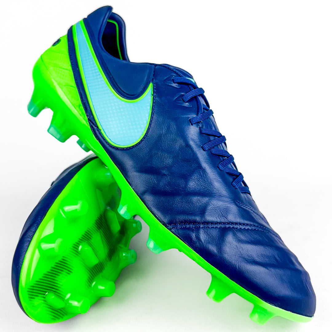 Nike Tiempo Legend VI Elite FG - Coastal Blue/Polarized Blue/Rage Green *Brand New*