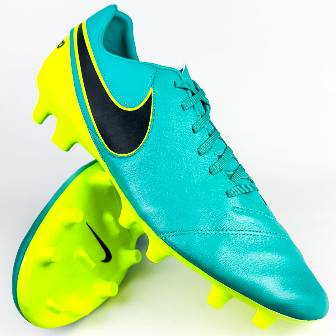 Nike Tiempo VI Mystic FG - Clear Jade/Black/Volt *Brand New*