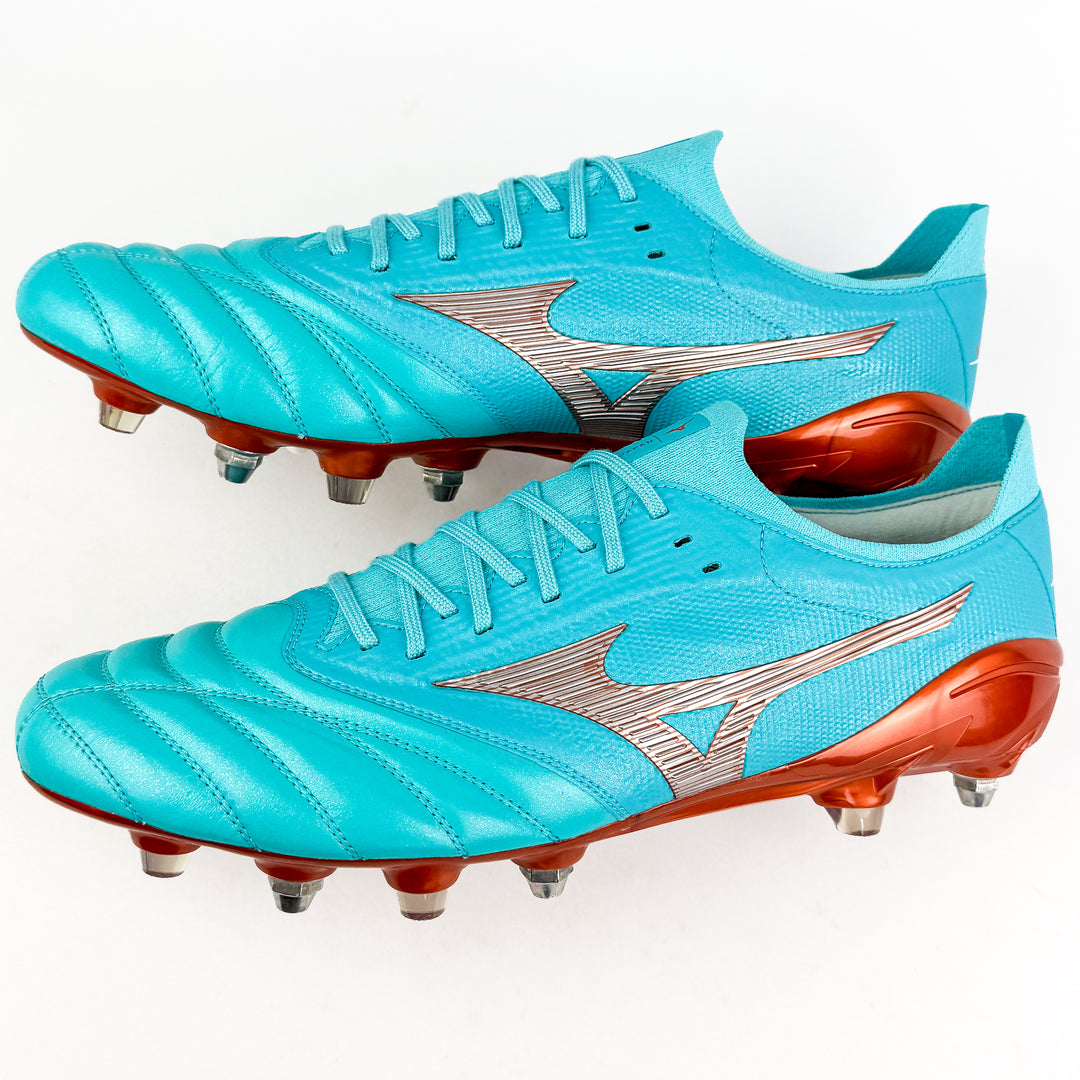 Mizuno Morelia Neo III Beta Elite SG - Made in Japan - Azure Blue/White/Copper *In Box*