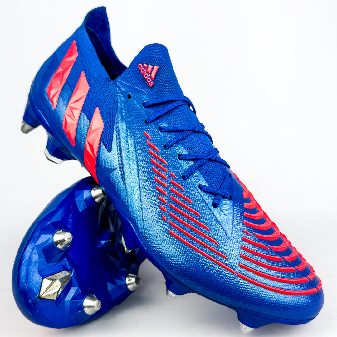 Adidas Predator Edge .1 Low SG - Hi-Res Blue/Turbo *Pre-Owned*