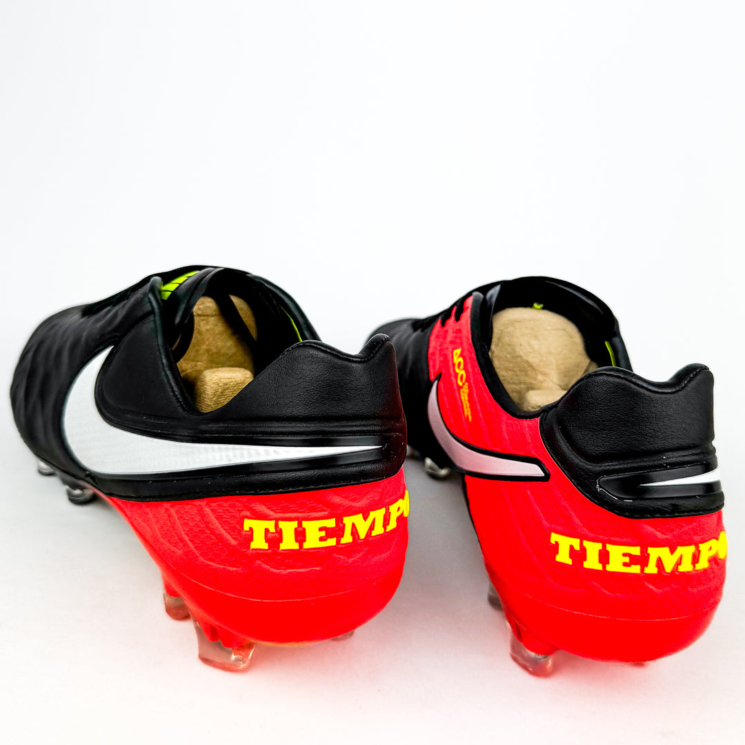Nike Tiempo Legend VI Elite FG - Black/Hyper Orange/White/Volt *Brand New*