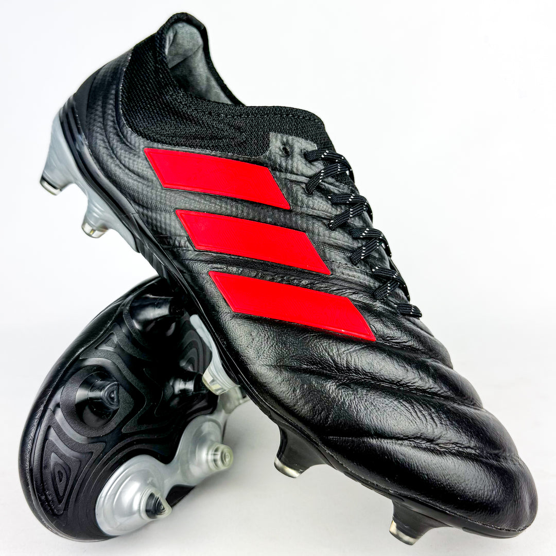 Adidas Copa 19.1 FG - Black/Hi-Res Red/Silver Metallic *As New*