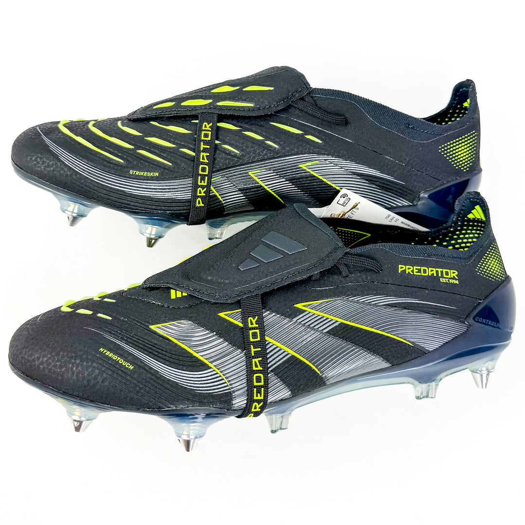 Adidas Predator Elite Tongue FT SG - Core Black/Carbon/Lucid Lemon *In Box*