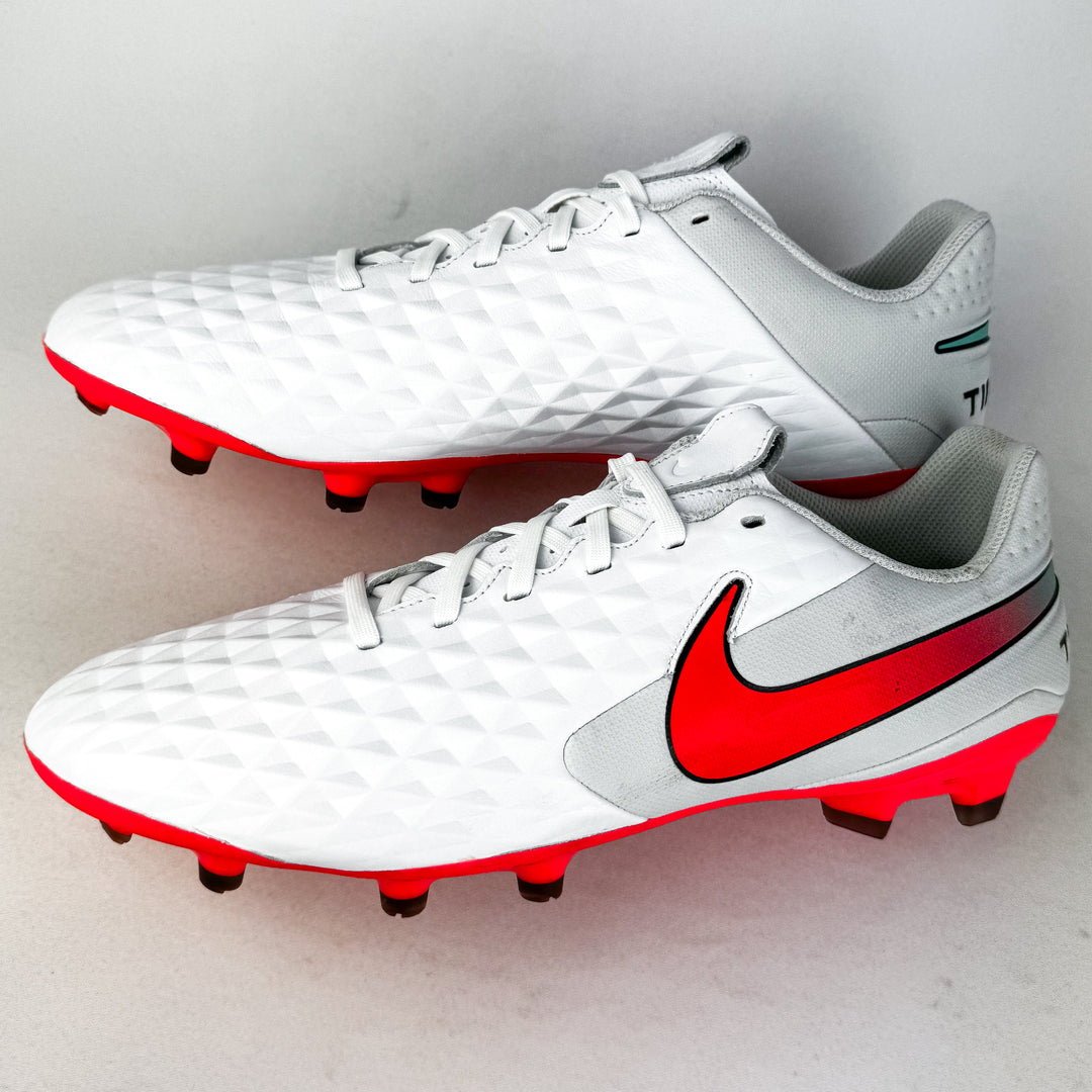 Nike Tiempo Legend 8 Academy FG - White/Flash Crimson/Photon Dust *In Box*