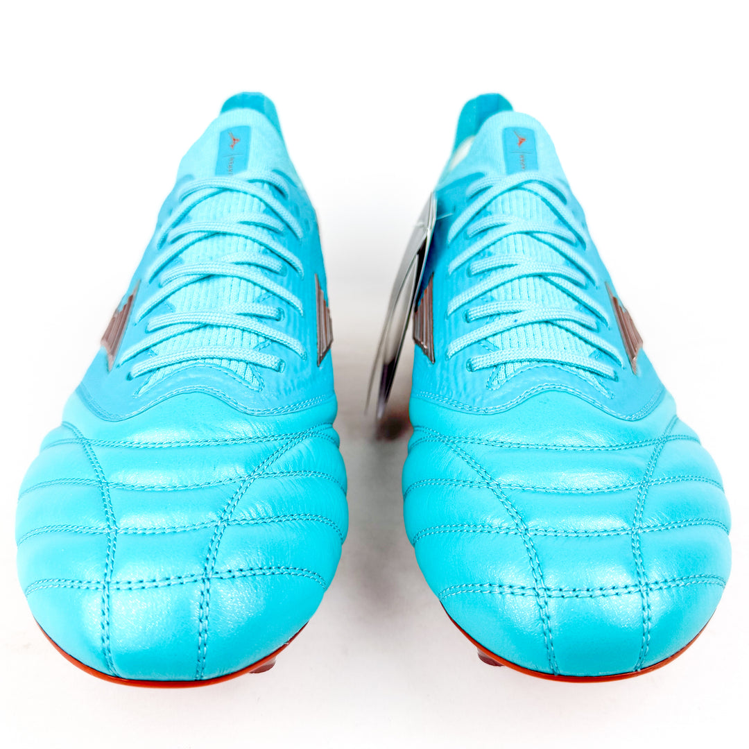 Mizuno Morelia Neo III Beta Elite SG - Made in Japan - Azure Blue/White/Copper *In Box*