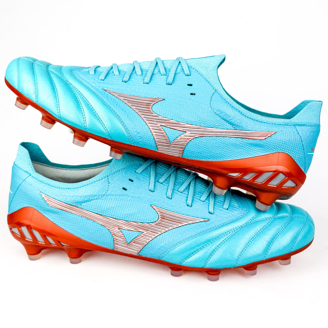 Mizuno Morelia Neo III Beta Elite FG - Made in Japan - Azure Blue/White/Copper *In Box*