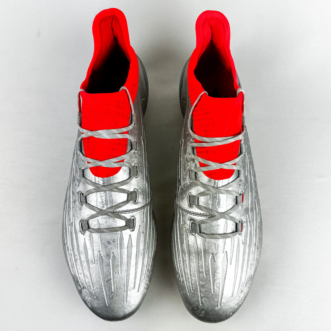 Adidas X 16.1 FG - Silver Metallic/Core Black/Solar Red *Wore Once*