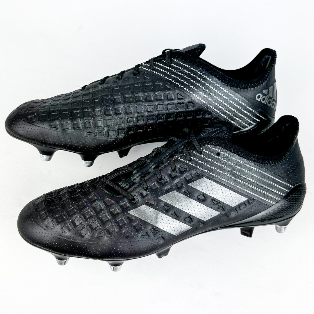 Adidas Predator Malice Control SG - Core Black/Utility Black/Silver Metallic *Wore Once*