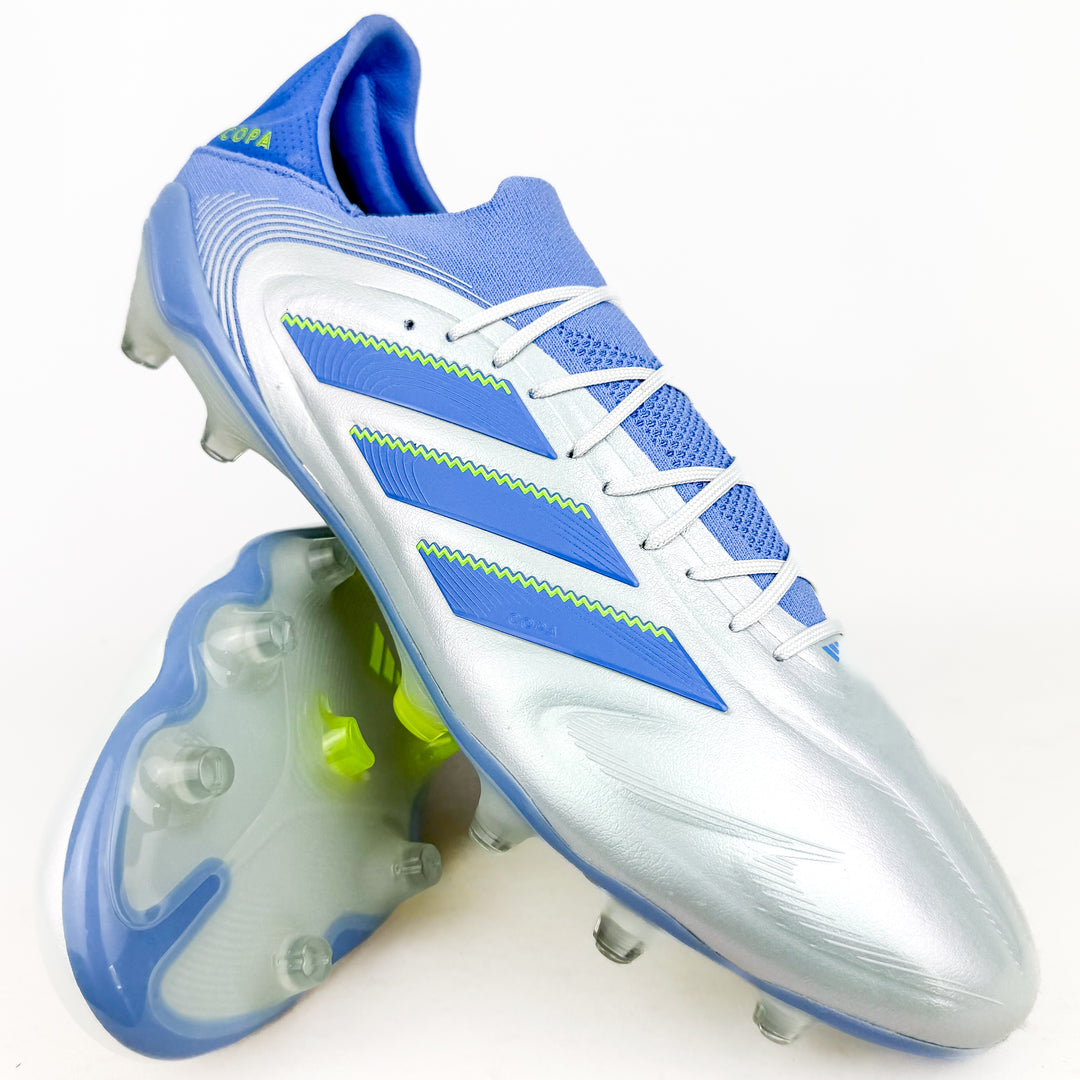 Adidas Copa Pure III Elite FG - Halo Blue/Blue Fusion/Lucid Lemon *Laced Mod*