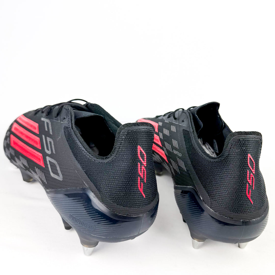 Adidas F50 Elite SG - Core Black/Lucid Red/Silver Metallic *In Box*