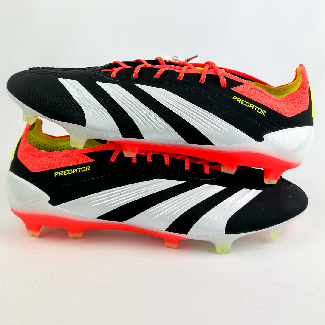 Adidas Predator Elite FG - Black/Solar Red/White/Solar Yellow *Brand New*