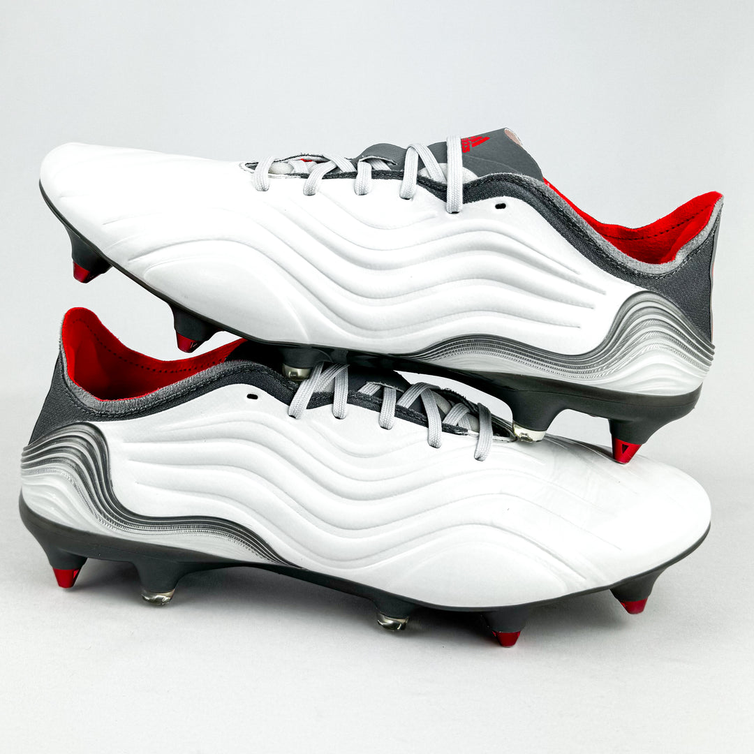 Adidas Copa Sense .1 SG - White/Solar Red/Iron Metallic *Wore Once*