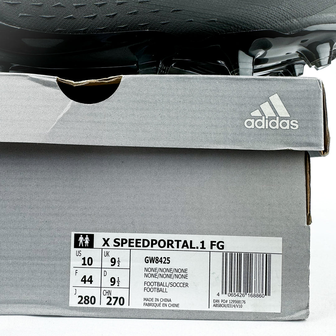 Adidas X Speedportal .1 FG - SAMPLE - Black/Black *In Box*