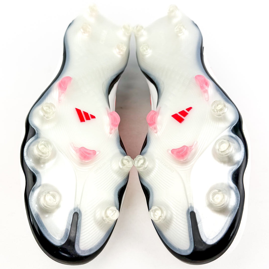 Adidas Copa Pure III Elite FG - White/Lucid Red/Core Black *Laced Mod*