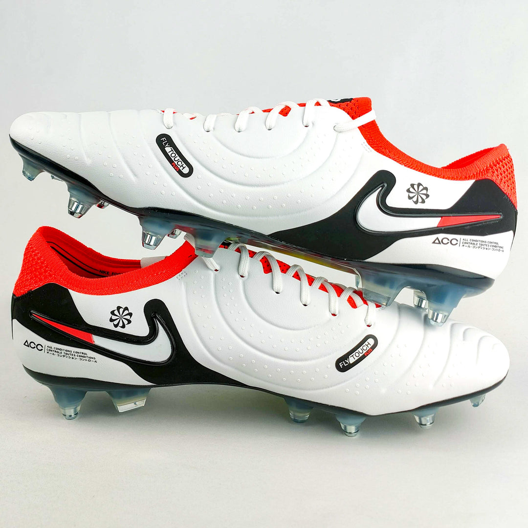Nike Tiempo Legend 10 Elite AC SG-Pro - White/Hyper Crimson/Black *In Box*