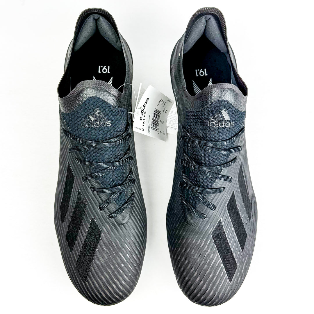 Adidas X 19.1 FG - Core Black/Utility Black/Silver Metallic *In Box*